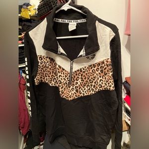 VS Pink half zip sweatshirt